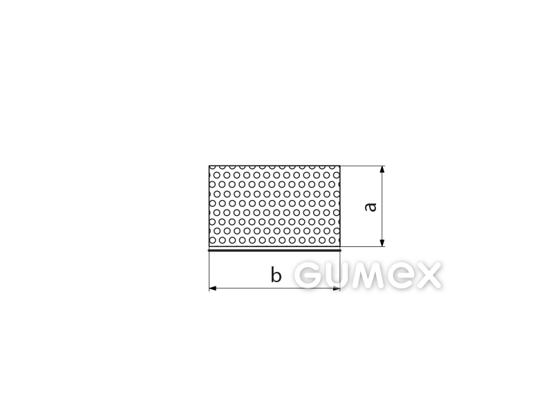 Silikonový mikroporézní profil obdélníkový samolepicí, 3x20mm, hustota 250kg/m3, samolepka šíře 16mm, -20°C/+130°C, profil -60°C/+200°C, bílý